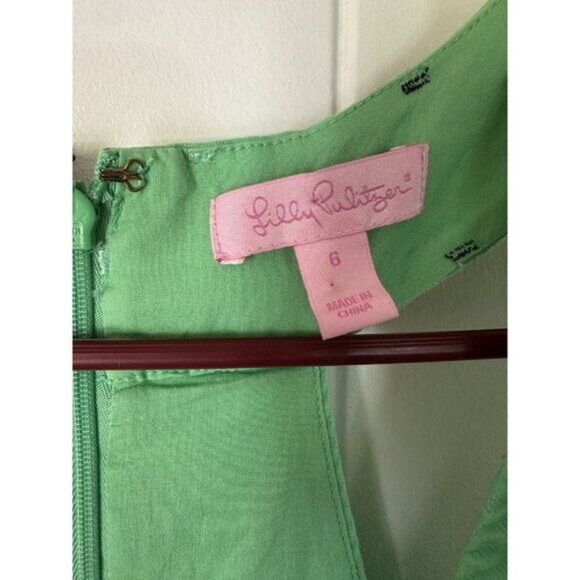 Lilly Pulitzer Women's Sleeveless Trudy Go Go Green Dress 6 - Picture 2 of 4